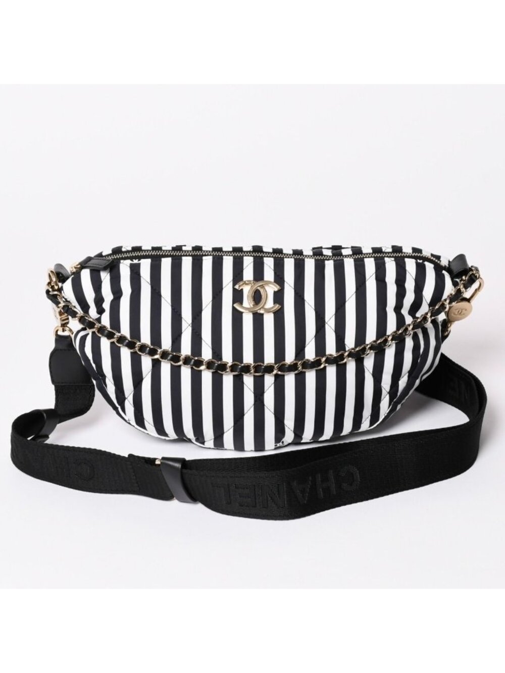 Chanel Coco Beach Hobo Large Shoulder Bag Base CC Logo